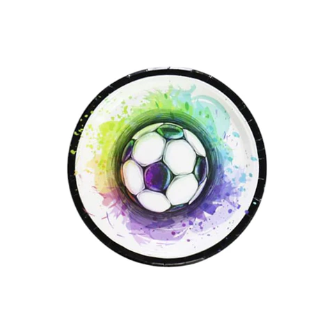 Platos de futbol x6