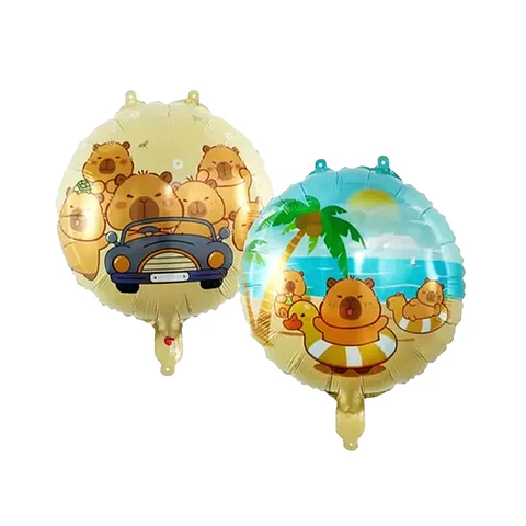 Globo redondo capibara x1