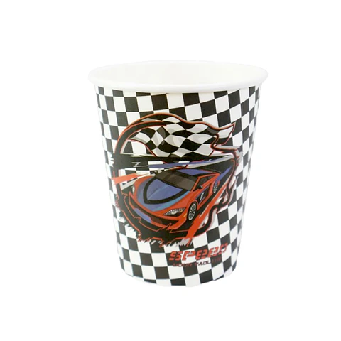 Vasos de cartón Auto x6 