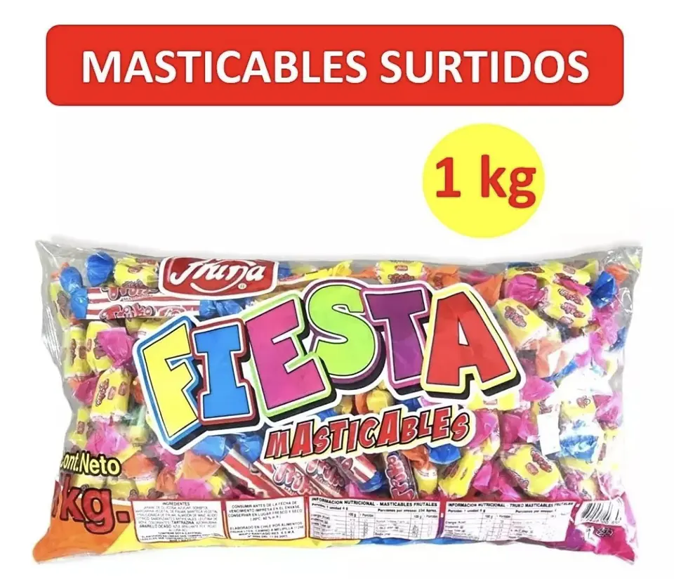 Masticables Sabores Frutales Surtidos 1kg 1