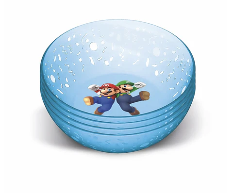 Bowl Reutilizable Mario Bros x4