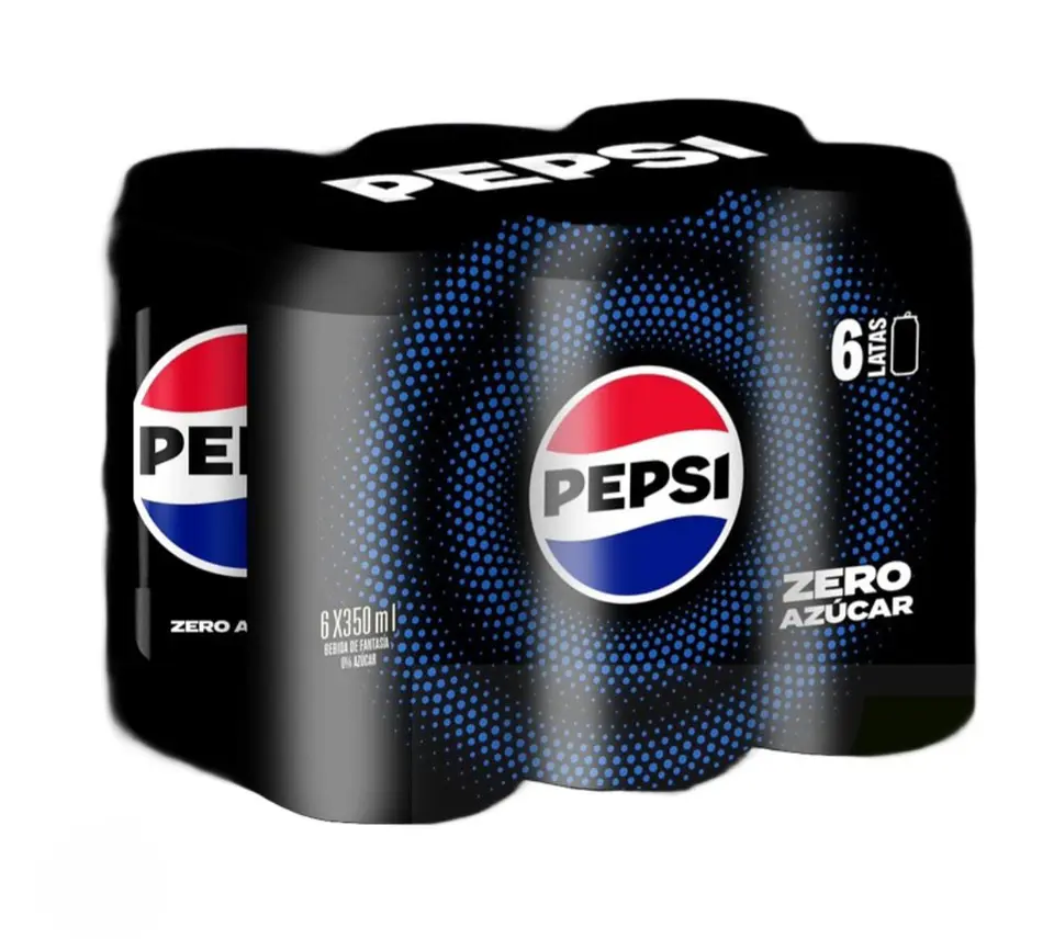 Pepsi Zero 350 ml 6 unidades  1