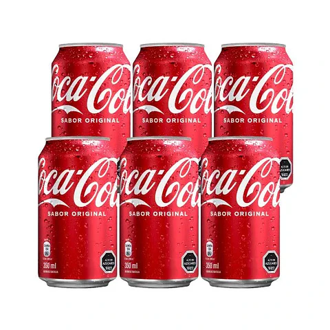 Coca cola 350 ml 6 unidades 