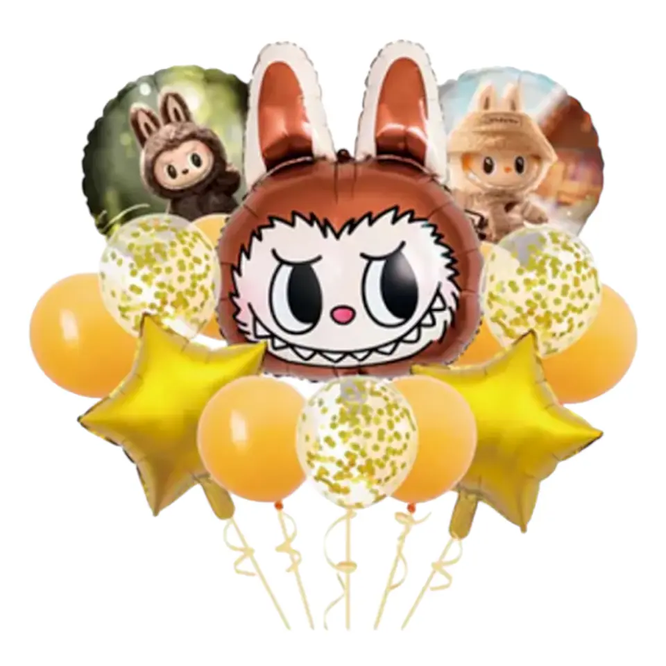 Set de Globos Labubu 14 unidades  1
