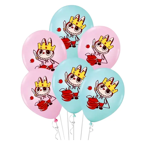 Globos Látex 30 cm Labubu  x6