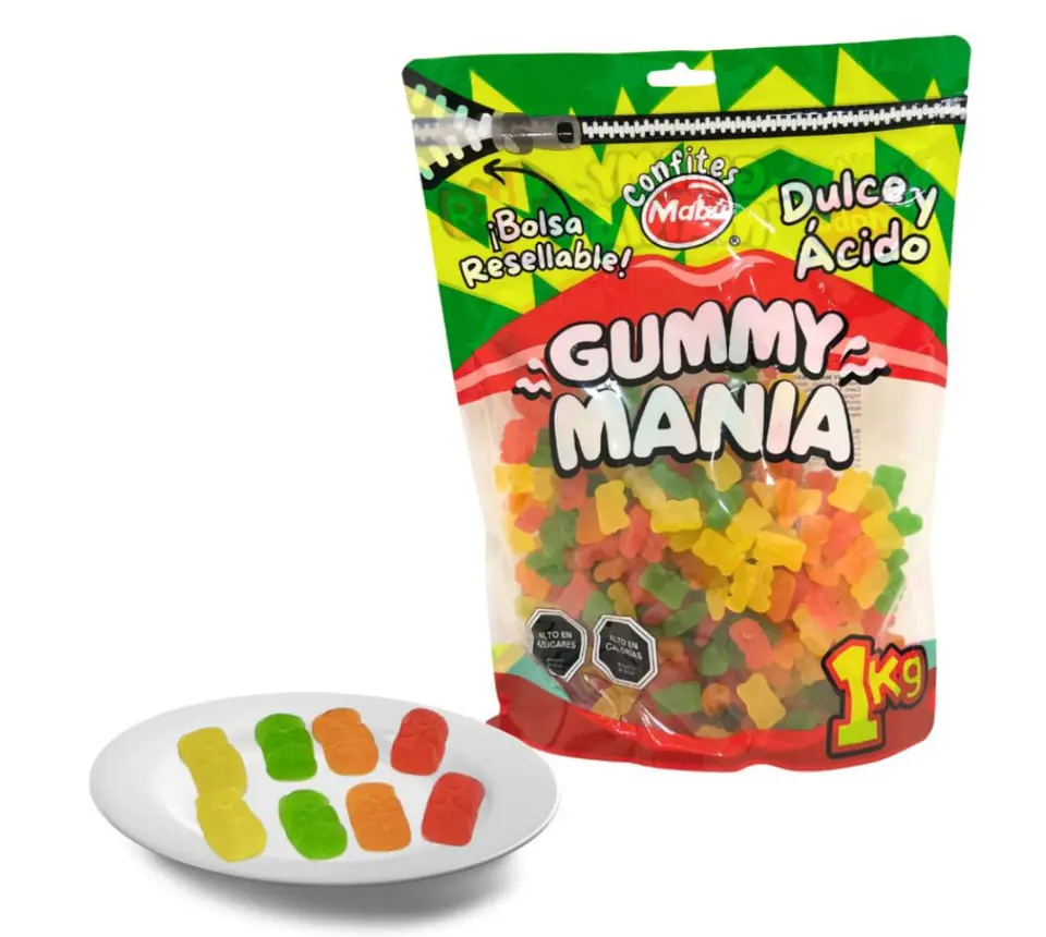 Gomitas Osito dulces y Ácidos bolsa grande 1kg 1