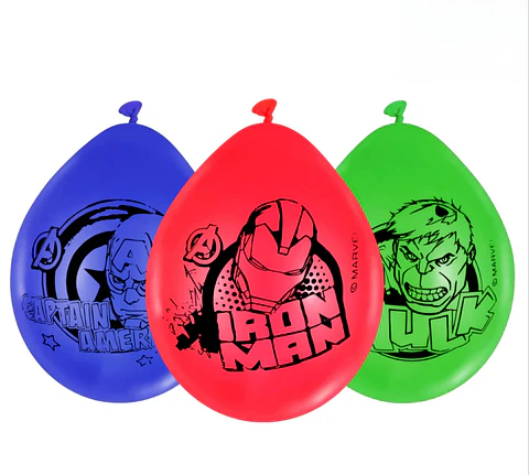 Globos látex Avengers x12