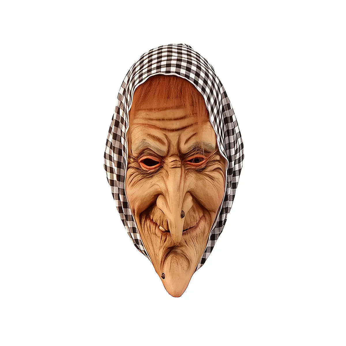 Máscara De Bruja De Halloween Con Pelo De Látex Realista – Terrorífica Y Transpirable Para Disfraces Y Carnaval, Talla Única Para Niños Y Adultos
