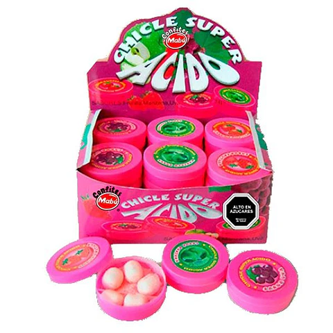 Chicle Super Acido x24 