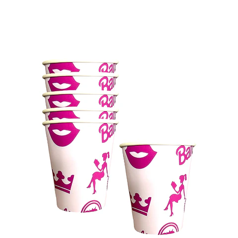 Vasos Barbie x6