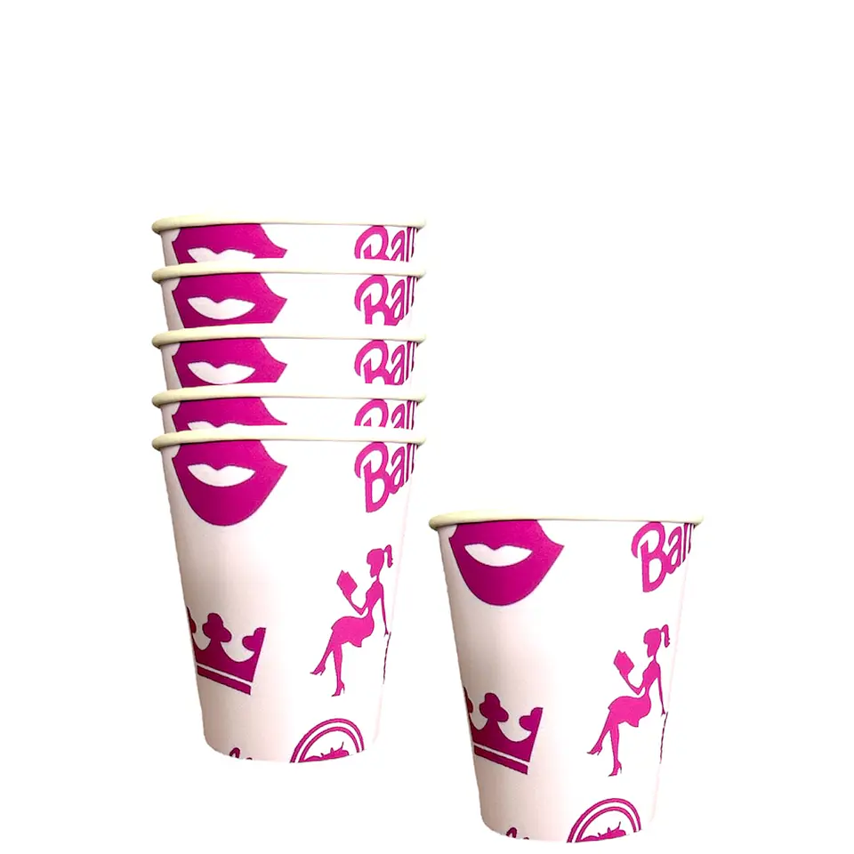 Vasos Barbie x6 1