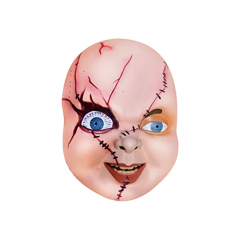 Máscara acrílica muñeco loco Chucky 