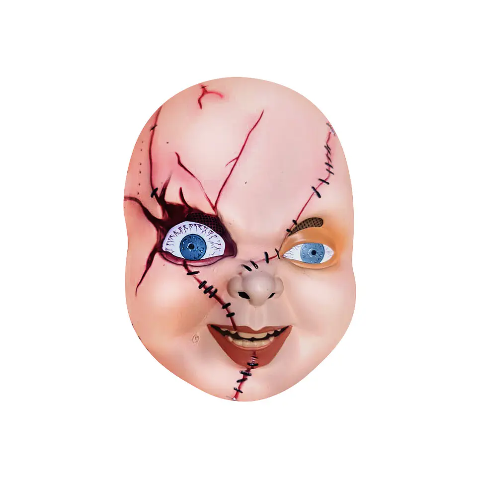 Máscara acrílica muñeco loco Chucky  1