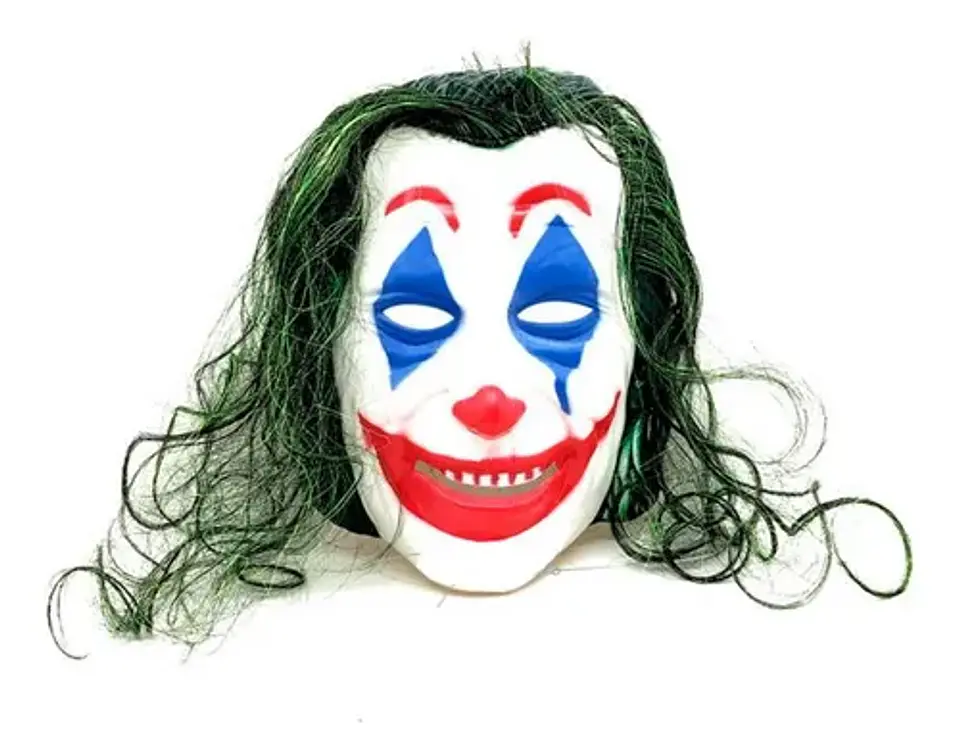 Máscara plática Payaso Verde  1
