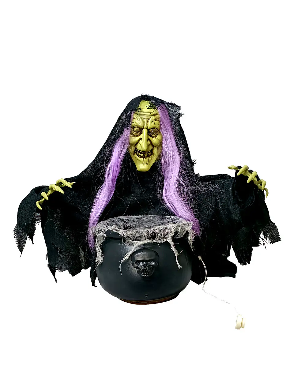 Bruja animatronic Halloween 50 cm 1