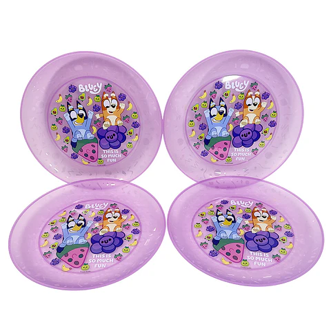 Platos Reautilizable Bluey x4