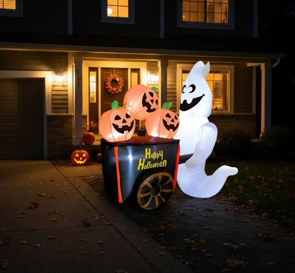 Fantasma calabazas inflable halloween  2