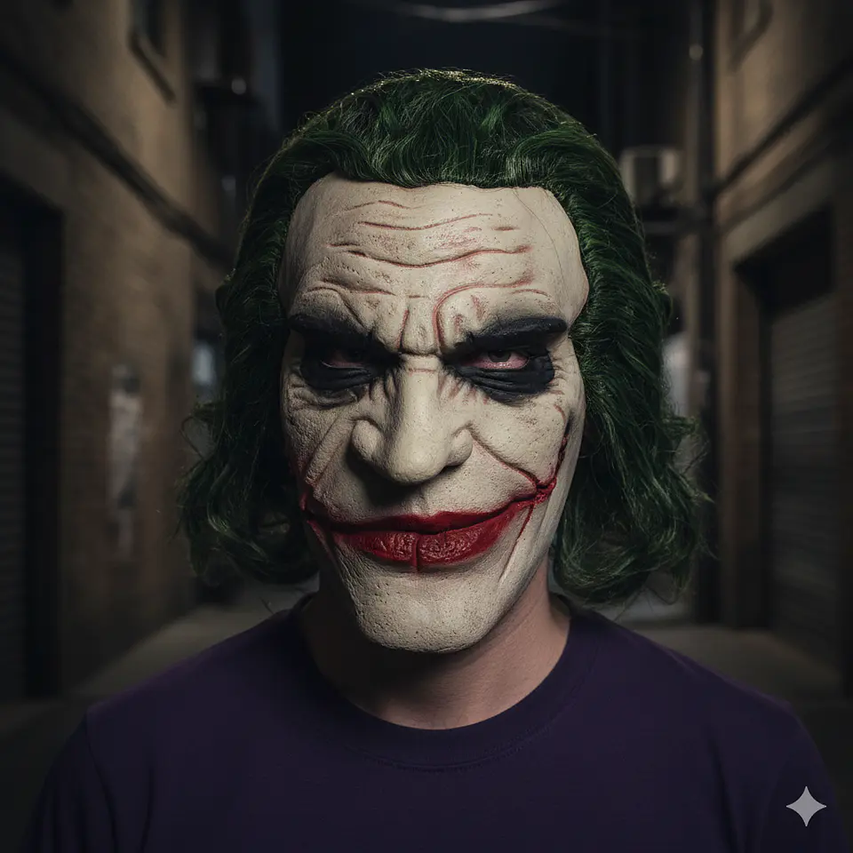 Máscara látex Joker wason 2