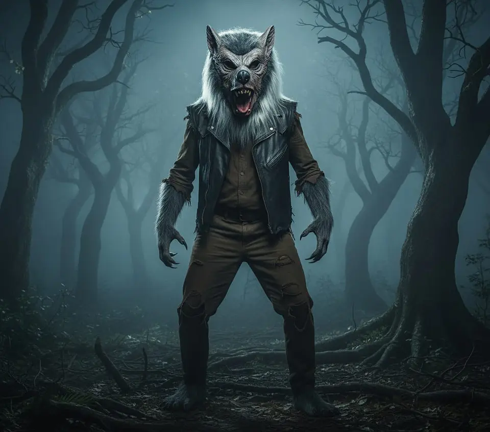 Máscara látex hombre lobo 2