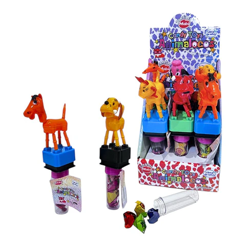 Candy Display Juguete Animalocos x6