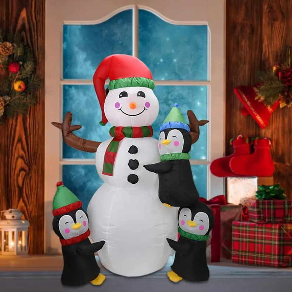 Muñeco de nieve inflable 180 cm 2
