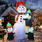 Muñeco de nieve inflable 180 cm - Miniatura 3