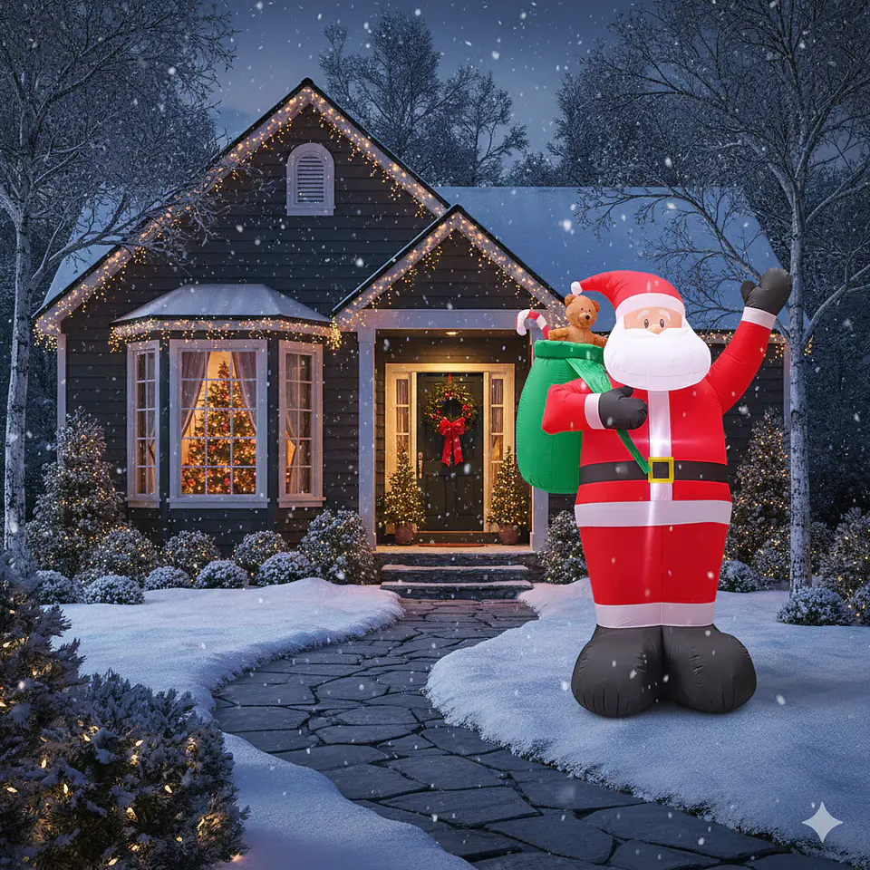 Viejito pascuero inflable 180 cm 2