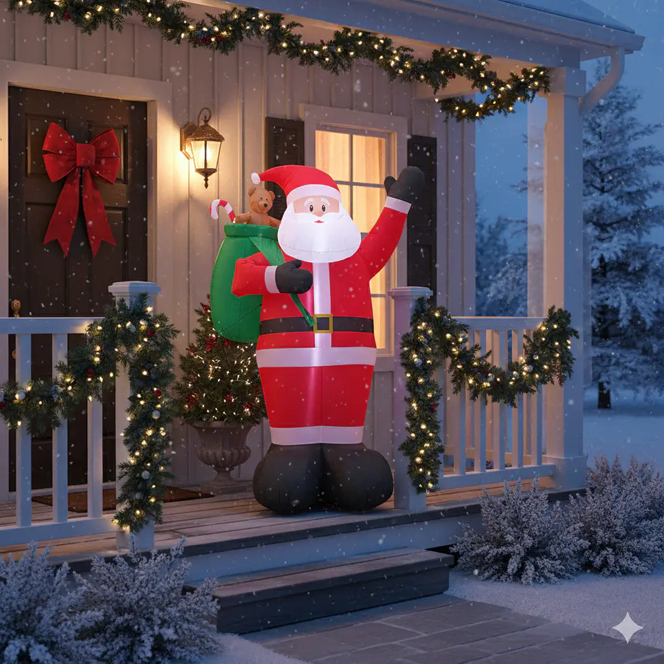 Viejito pascuero inflable 180 cm 3