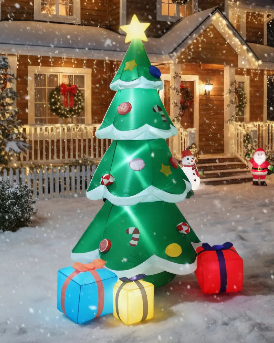 Árbol de navidad inflable 210 cm 3