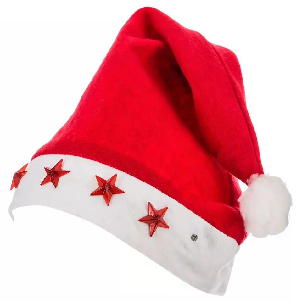12 Gorros con luces LED para navidad  1