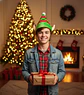 Gorro navideño con orejas de elfo - Miniatura 2