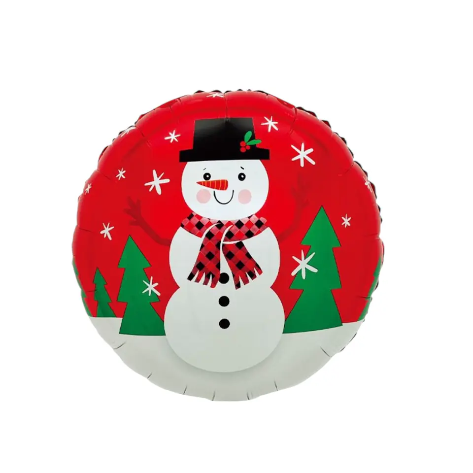 Globo Metálico Muñeco Nieve Navidad  1