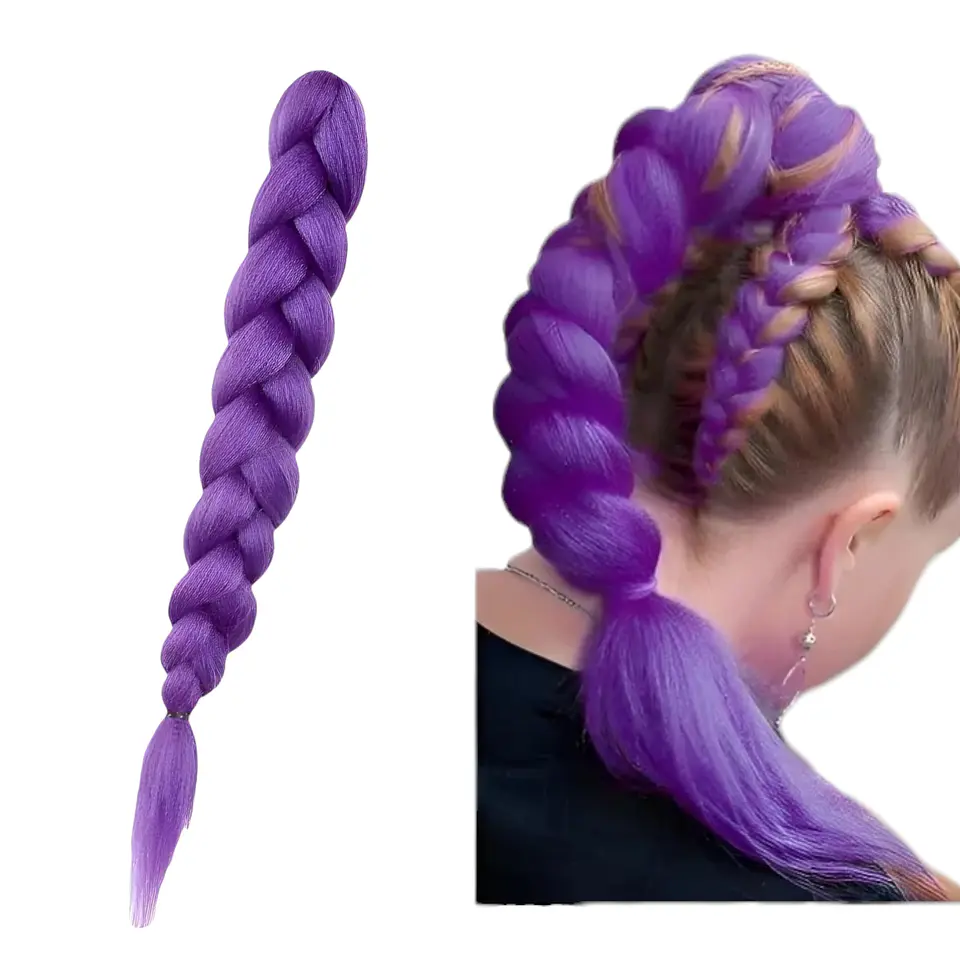 Peluca trenza rumi kpop 2