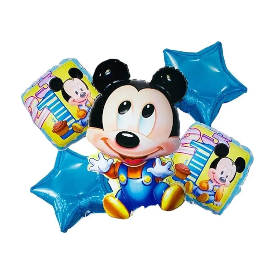 Set de globos Mickey Mouse x5 1