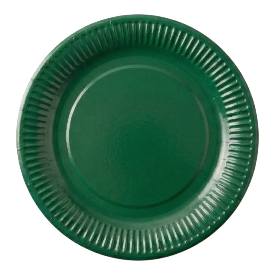 Platos de cartón verde 25 unidades  1