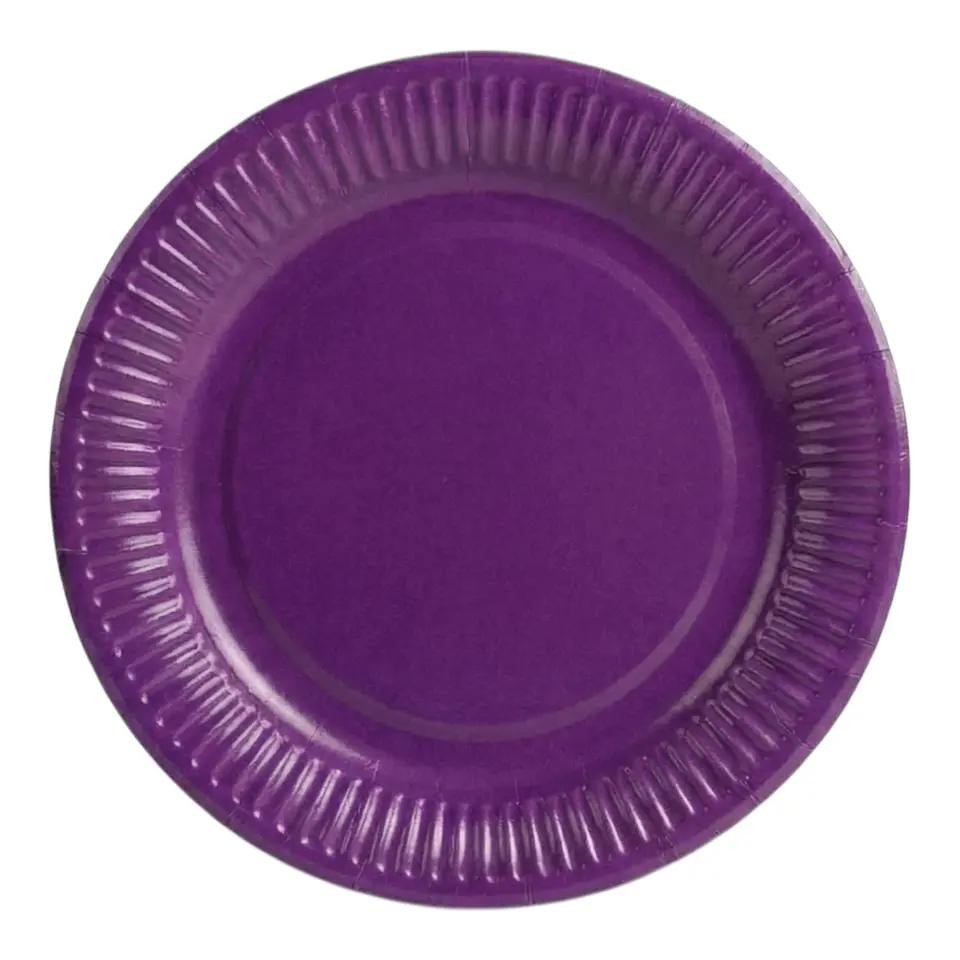 Platos de cartón morado 25 unidades 1