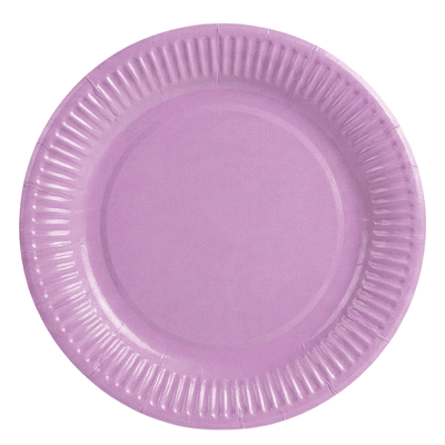 Platos de cartón lila 25 unidades