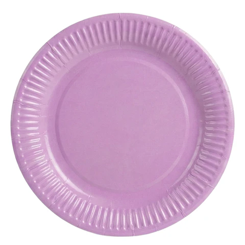 Platos de cartón lila 25 unidades