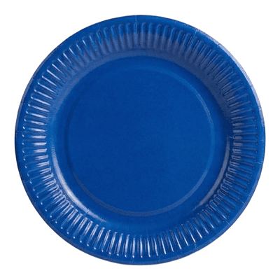 Platos de cartón azul 25 unidades