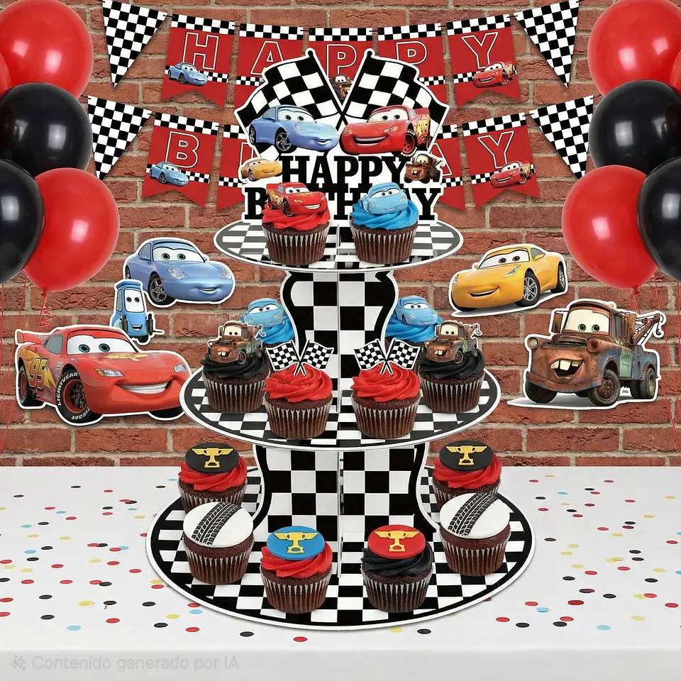 Porta cupcakes Cars 2