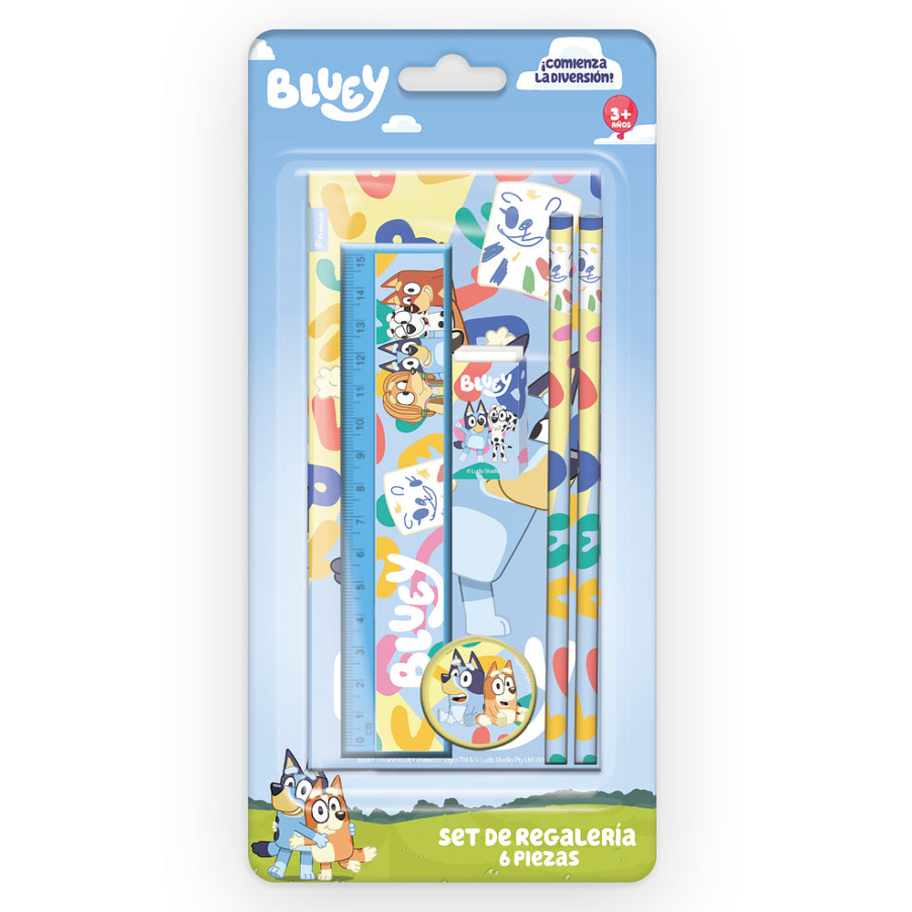 Set escolar Bluey 6 piezas 