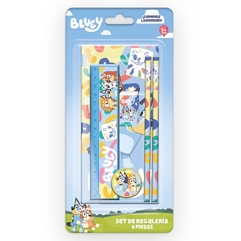 Set escolar Bluey 6 piezas 