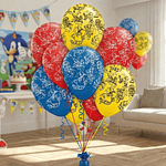 Globos Sonic 12 unidades 