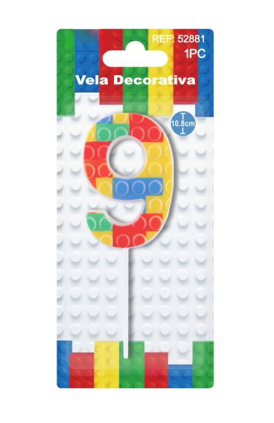 Vela numero Lego 8