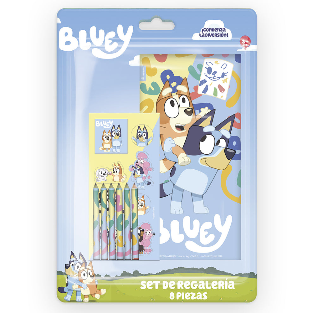 Set escolar Bluey 8 piezas 