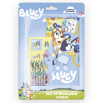 Set escolar Bluey 8 piezas 