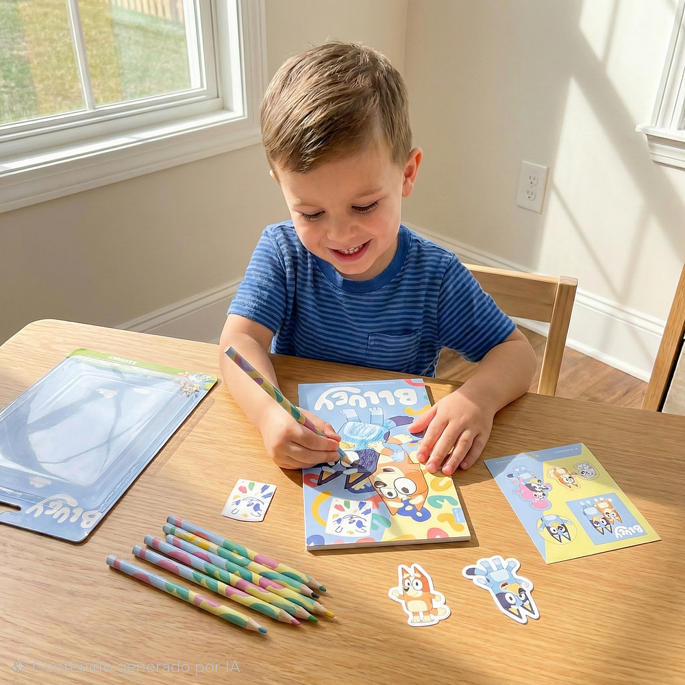 Set escolar Bluey 8 piezas 
