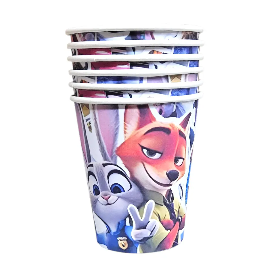 Vasos Zootopia 6 unidades  1