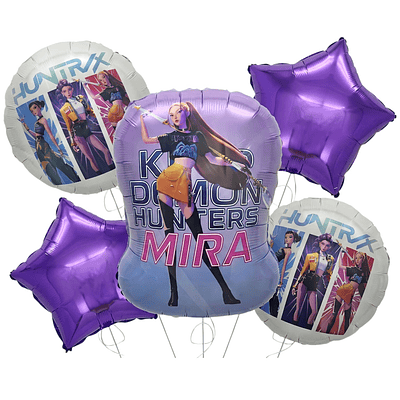 Set de globos guerreras k-pop 
