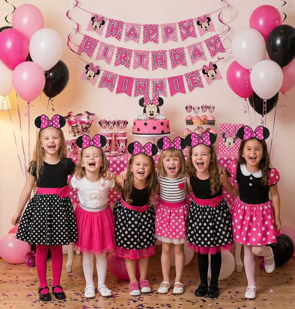 Cintillo Minnie Mouse 6 unidades 2